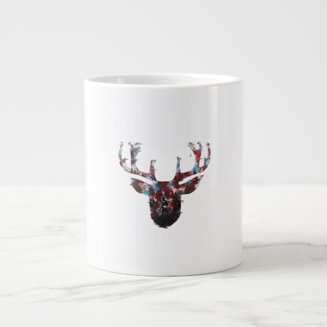 Oh Deer Minimal Style  Giant Coffee Mug (Front)