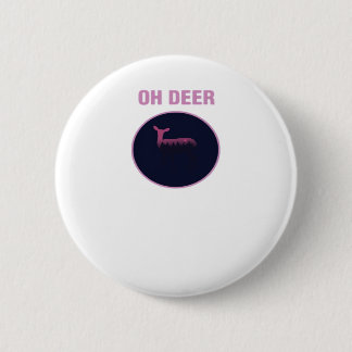 Oh Deer Modern Aesthetic Button