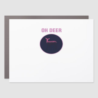 Oh Deer Modern Aesthetic Car Magnet