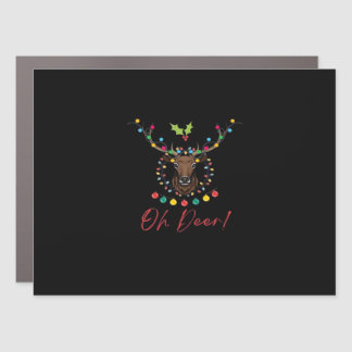 Oh Deer Modern Aesthetic  Car Magnet