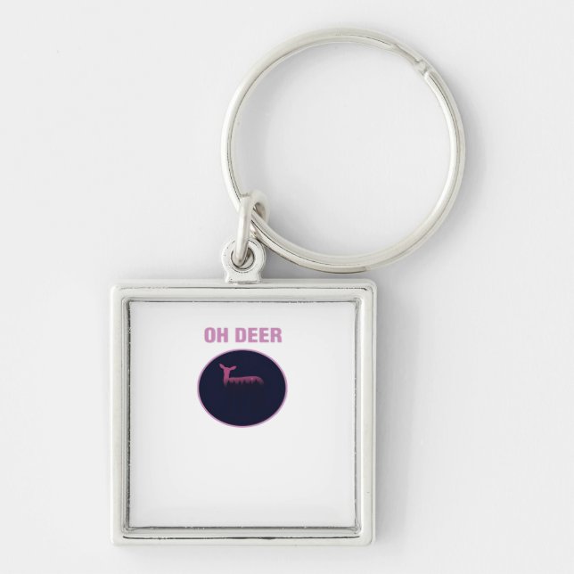 Oh Deer Modern Aesthetic  Keychain (Front)