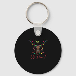Oh Deer Modern Aesthetic Keychain