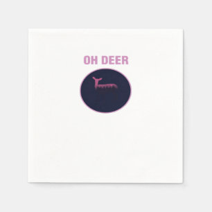 Oh Deer Modern Aesthetic Napkins