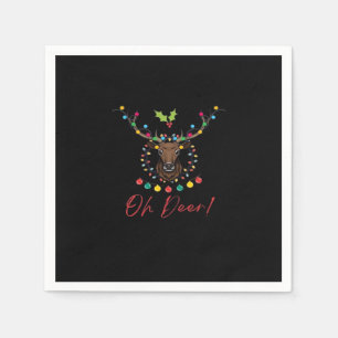 Oh Deer Modern Aesthetic Napkins