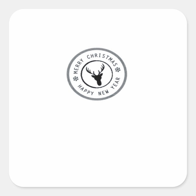 Oh Deer Modern Aesthetic  Square Sticker (Front)