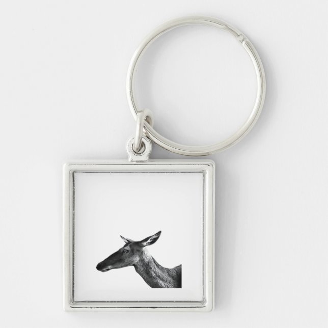 Oh Deer Modern Aesthetic Vibe  Keychain (Front)