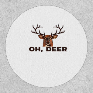 Oh Deer Modern Clean Design Patch