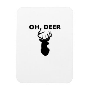 Oh Deer Oh Dear Whimsical Art Style Magnet