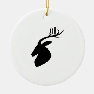 Oh Deer Pun Creative Style Ceramic Ornament