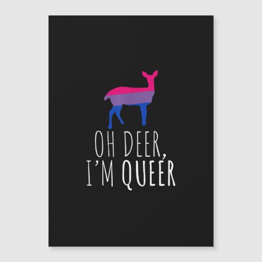 Oh Deer Queer Bisexual Pride Gay Lesbian Design  (Front)