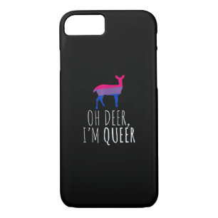 Oh Deer Queer Bisexual Pride Gay Lesbian Design iPhone 8/7 Case