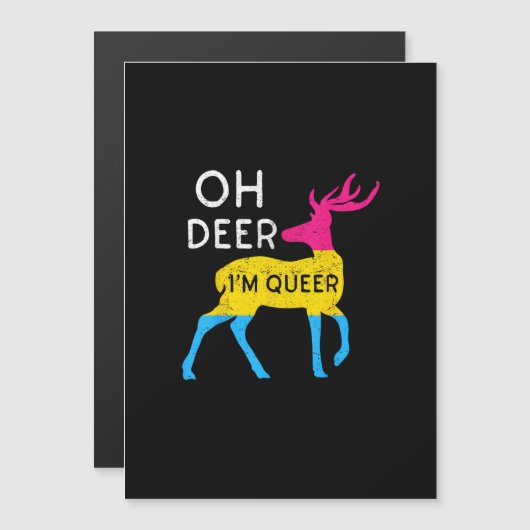 Oh Deer Queer Colorful Pride Flag Celebration  (Front/Back)