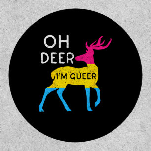 Oh Deer Queer Colorful Pride Flag Celebration  Patch