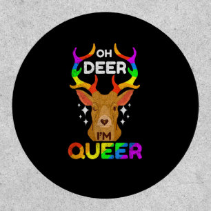 Oh Deer Queer Funny LGBTQ Pride Awareness Patch