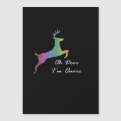 Oh Deer Queer Funny Pun LGBT Pride Celebration (Front)
