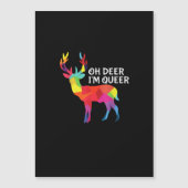 Oh Deer Queer Funny Pun LGBT Pride Design (Front)