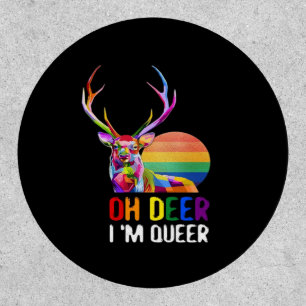 Oh Deer Queer Minimal Modern Style  Patch