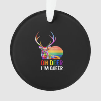 Oh Deer Queer Minimal Modern StyleAcrylic Ornament