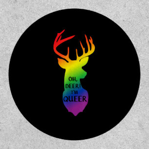 Oh Deer Queer Pride Celebration Funny LGBT Gift  Patch