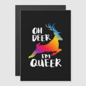 Oh Deer Queer Pride Minimal Artistic Style  (Front/Back)