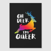 Oh Deer Queer Pride Minimal Artistic Style (Front)
