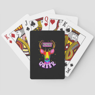 Oh Deer Queer Pride Month Celebration Gift Poker Cards