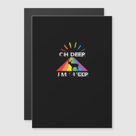 Oh Deer Queer Trendy Aesthetic Design (Front/Back)