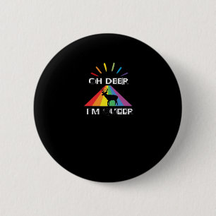 Oh Deer Queer Trendy Aesthetic Design Button