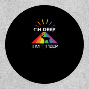 Oh Deer Queer Trendy Aesthetic Design  Patch