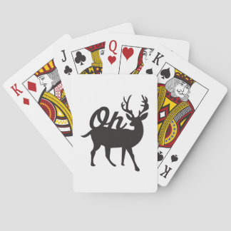 Oh Deer Retro Classic Vibe Poker Cards
