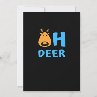 Oh Deer Retro Holiday Vibe Card