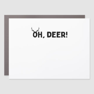 Oh Deer Simple Aesthetic Car Magnet