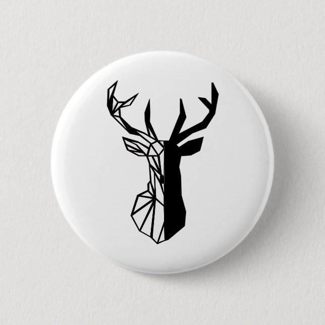 Oh Deer Soft Minimal Vibe  Button (Front)