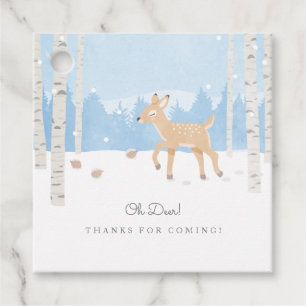 Oh Deer - Thanks for coming! Favor Tags