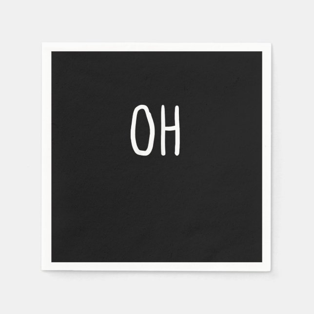 Oh Deer Trendy Halloween Style  Napkins (Front)