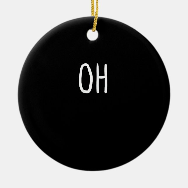 Oh Deer Trendy Halloween Style Ornament (Front)