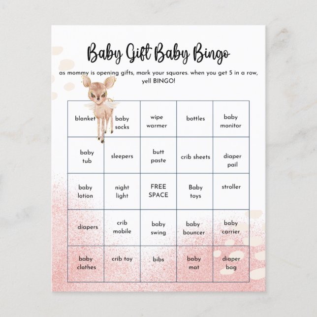 Oh Deer We're having a baby shower Games (Front)