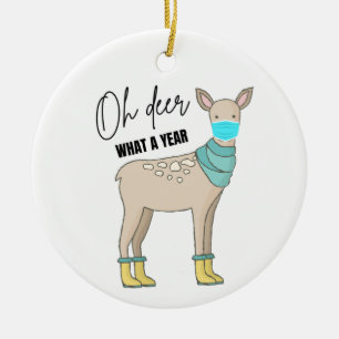 Oh Deer What A Year 2020 Covid Christmas Ornament