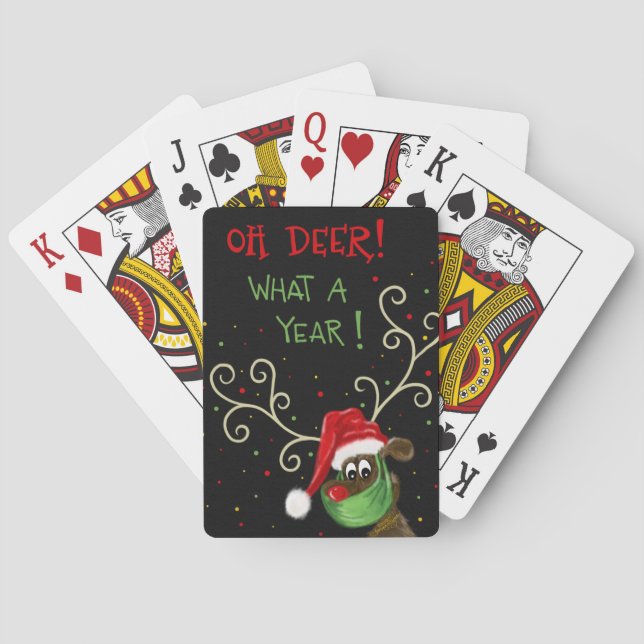 ‘Oh Deer..What a Year!’ Inspirivity Poker Cards (Back)