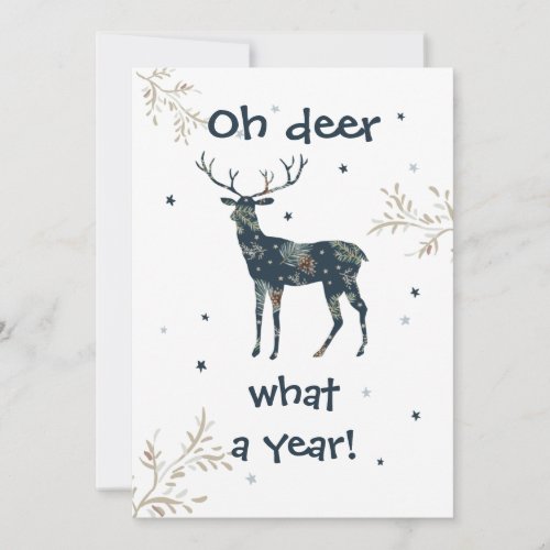 Oh Deer What A Year Quarantine 2020 Christmas Holiday Card