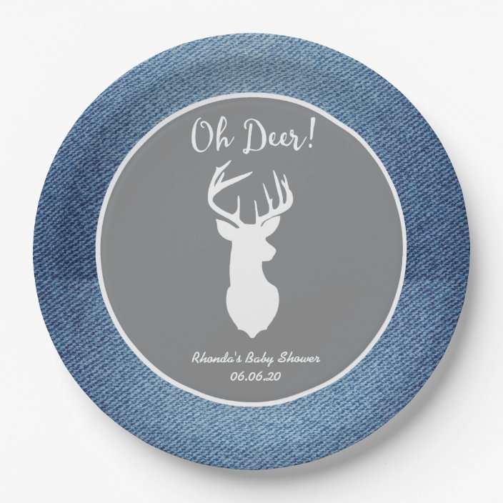 gray party plates