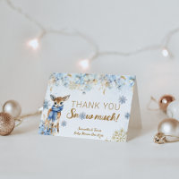 Oh Deer Winter Baby Boy Shower Diaper