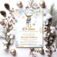 Oh Deer Winter Baby Boy Shower