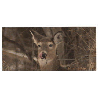 Oh Deer! Wood USB Flash Drive