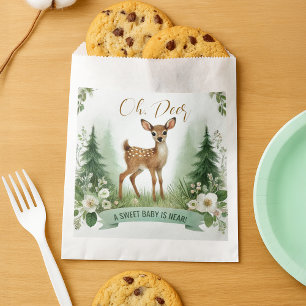 Oh, Deer! Woodland Baby Shower Party Favor Bag