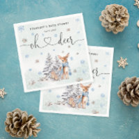 Oh Deer Woodland Blue Boy Baby Shower