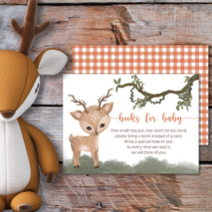 Oh Deer Woodland books for baby ticket Enclosure Card