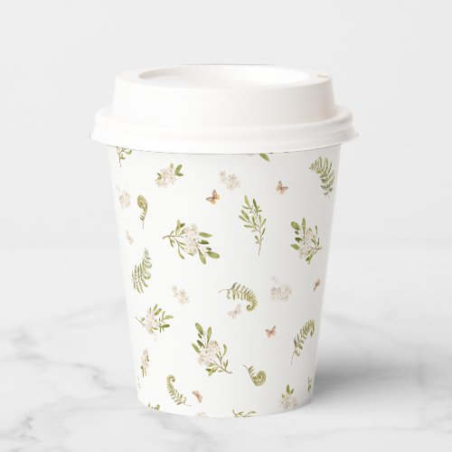 Oh Deer Woodland  Floral Bridal Shower  Paper Cups