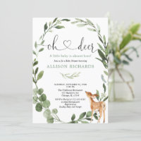 Oh Deer Woodland gender neutral baby shower