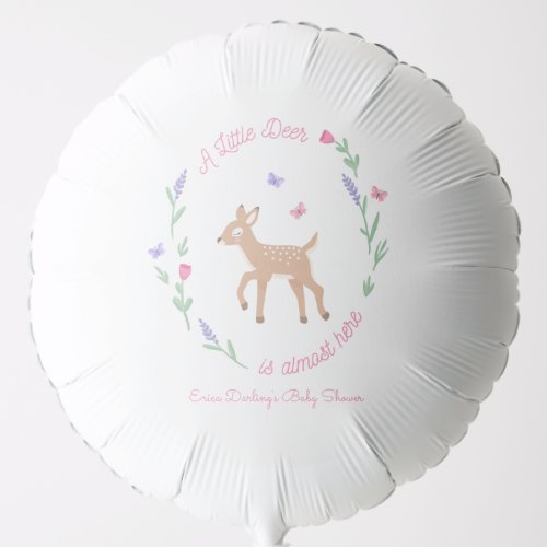 Oh Deer Woodland Theme Baby Shower   Balloon